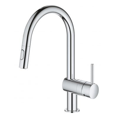 Bateria kuchenna stojąca starlight chrome 32321002 Grohe Minta