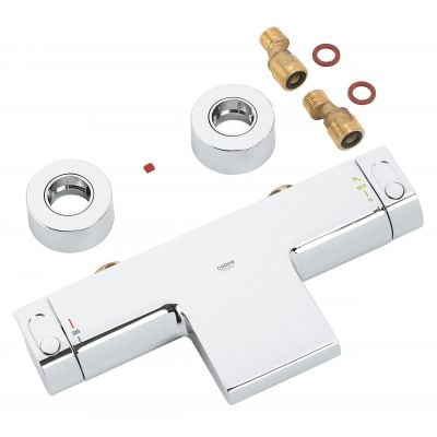 Bateria wannowo-prysznicowa ścienna termostatyczna chrom 34174001 Grohe Grohtherm