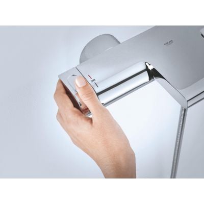 Bateria wannowo-prysznicowa ścienna termostatyczna chrom 34174001 Grohe Grohtherm