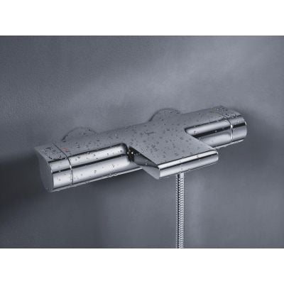 Bateria wannowo-prysznicowa ścienna termostatyczna chrom 34174001 Grohe Grohtherm