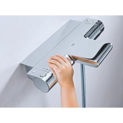 Bateria wannowo-prysznicowa ścienna termostatyczna starlight chrome 34464001 Grohe Grohtherm 2000
