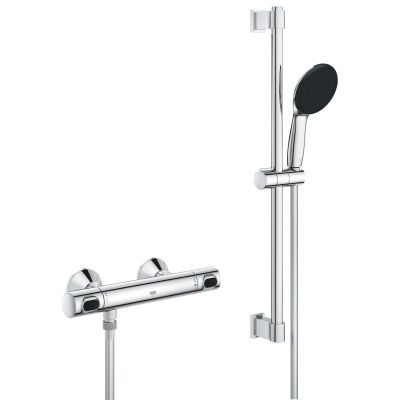 Bateria prysznicowa ścienna termostatyczna starlight chrome 34800001 Grohe Precision Flow