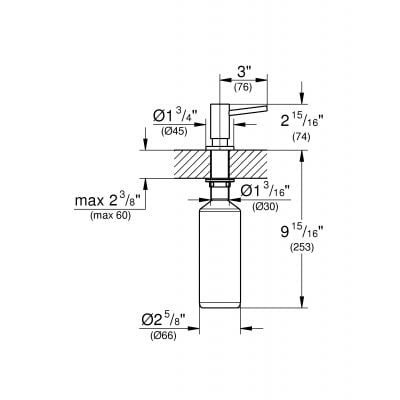 Dozownik do płynów złoty 40535GL0 Grohe Cosmopolitan