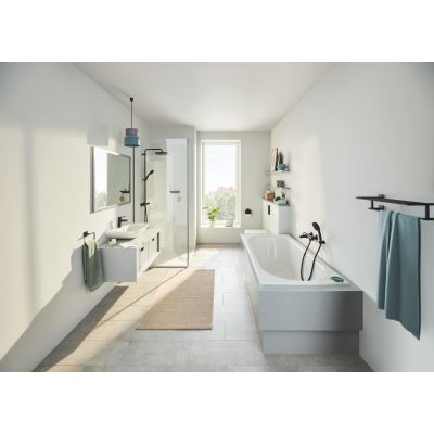 Grohe Start Cube półka z relingiem na ręcznik czarny mat 410992430