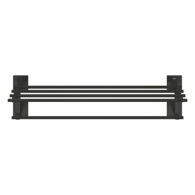 Grohe Start Cube półka z relingiem na ręcznik czarny mat 410992430