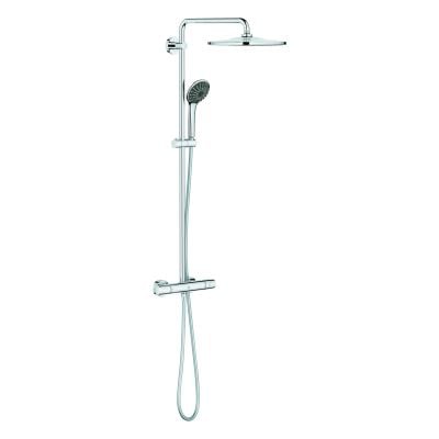 Zestaw prysznicowy ścienny termostatyczny z deszczownicą starlight chrome 26400001 Grohe Vitalio Joy