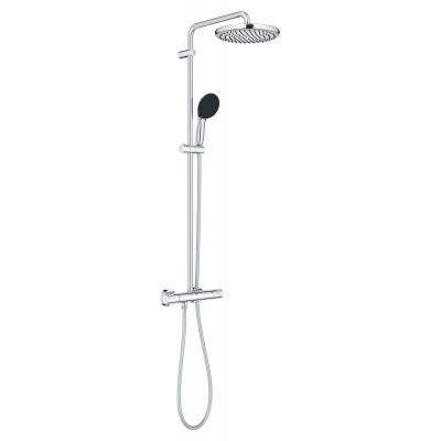 Zestaw prysznicowy ścienny termostatyczny z deszczownicą starlight chrome 26677001 Grohe Vitalio Start System