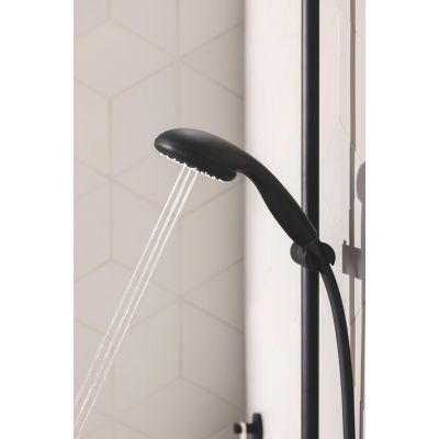 Zestaw prysznicowy ścienny termostatyczny z deszczownicą czarny 266772430 Grohe Vitalio Start Shower System