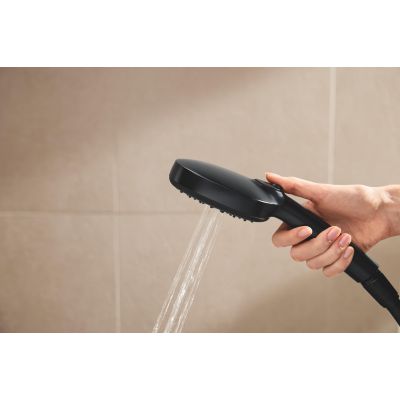 Zestaw prysznicowy ścienny termostatyczny z deszczownicą czarny 266962431 Grohe Vitalio Comfort