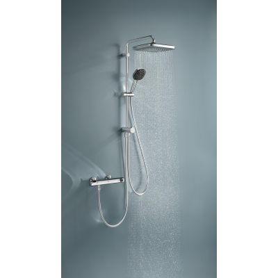 Zestaw prysznicowy ścienny z deszczownicą starlight chrome 26698001 Grohe Vitalio Comfort