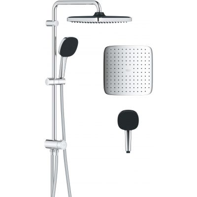 Zestaw prysznicowy ścienny z deszczownicą starlight chrome 26698001 Grohe Vitalio Comfort