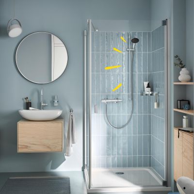 Zestaw prysznicowy ścienny chrom 26956001 Grohe Vitalio Start
