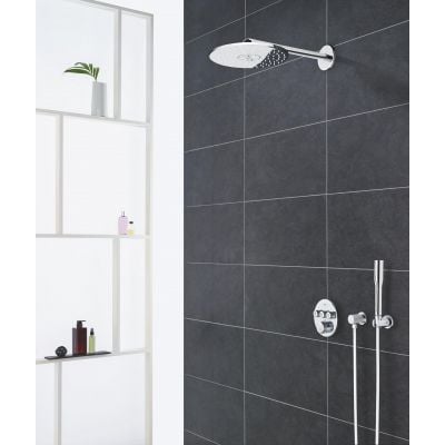Zestaw prysznicowy podtynkowy termostatyczny z deszczownicą starlight chrome 34705000 Grohe Grohtherm SmartControl