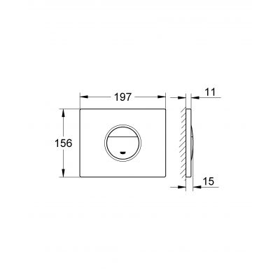 Przycisk spłukujący do wc biel alpejska 38765SH0 Grohe Nova