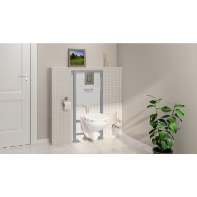 Stelaż podtynkowy z przyciskiem i uszczelką do miski wc wiszącej 39930000 Grohe Solido