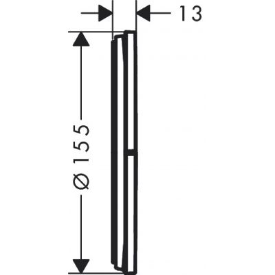 Element zewnętrzny zaworu podtynkowego 15558340 Hansgrohe ShowerSelect Comfort S