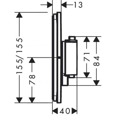 Hansgrohe ShowerSelect Comfort Q 15589000 bateria prysznicowa podtynkowa termostatyczna chrom