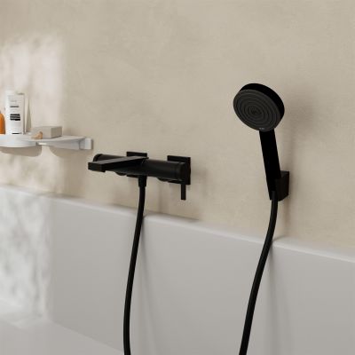 Hansgrohe Tecturis E 73420670 bateria wannowo-prysznicowa ścienna czarna