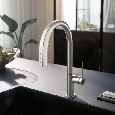 Hansgrohe Aqittura M91 76836800 bateria kuchenna z filtrem stojąca stal