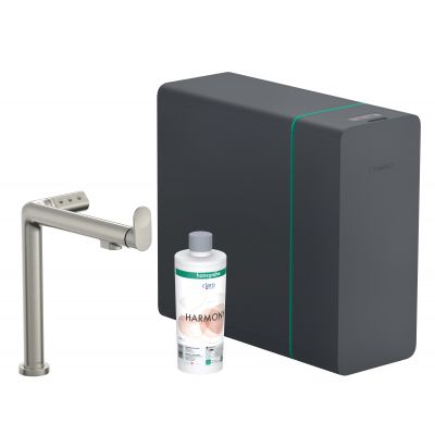 Bateria kuchenna z filtrem stojąca stal 76837800 Hansgrohe Aqittura M91