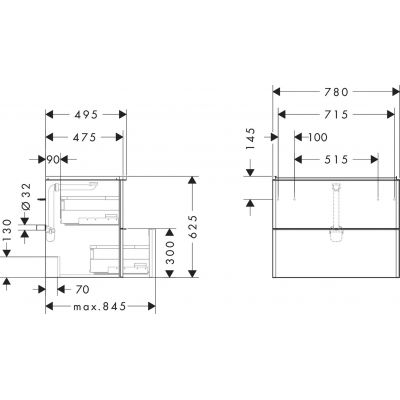 Zestaw Hansgrohe 54027000, 61032450