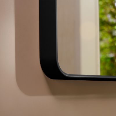 Lustro 36x70 cm prostokątne z oświetleniem czarny 54955670 Hansgrohe Xarita Lite Q