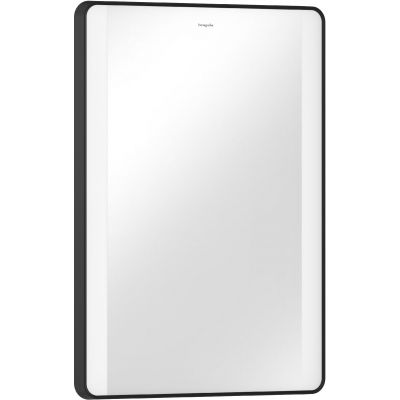 Lustro 50x70 cm prostokątne z oświetleniem czarny 54961670 Hansgrohe Xarita Lite Q