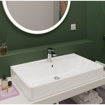 Lustro 90x90 cm okrągłe z oświetleniem biały 54967700 Hansgrohe Xarita Lite S