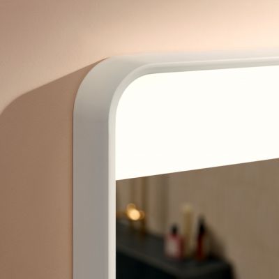 Lustro 36x70 cm prostokątne z oświetleniem biały 54968700 Hansgrohe Xarita Lite Q