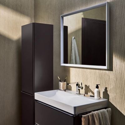 Lustro 80.6x70.6 cm prostokątne z oświetleniem biały 54996700 Hansgrohe Xarita E