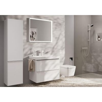 Lustro 80.6x70.6 cm prostokątne z oświetleniem biały 54996700 Hansgrohe Xarita E
