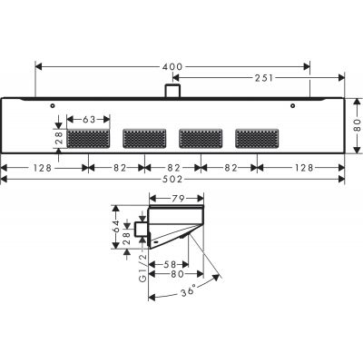 Hansgrohe Rainfinity 26243670 dysza czarny
