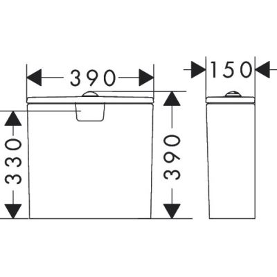 Spłuczka 60141450 Hansgrohe EluPura Original Q