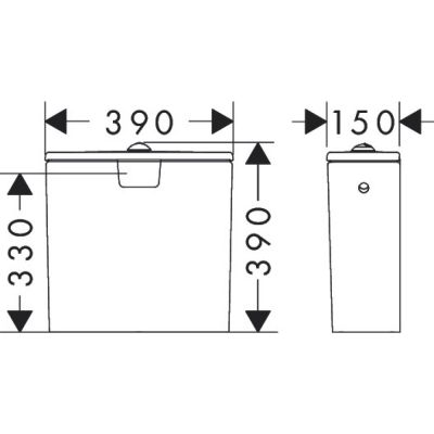 Spłuczka 60271450 Hansgrohe EluPura Original Q