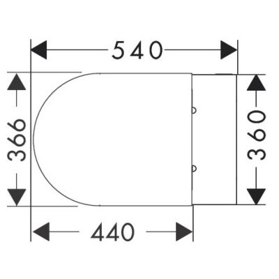 Miska WC z deską wolnoopadającą wisząca bez kołnierza biały połysk 60292450 Hansgrohe EluPura S