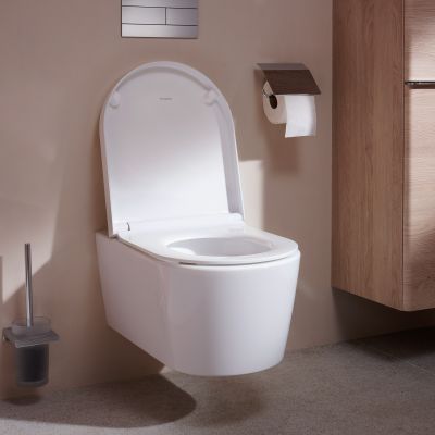 Miska WC z deską wolnoopadającą wisząca bez kołnierza biały połysk 60292450 Hansgrohe EluPura S