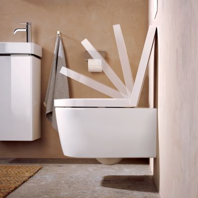 Miska WC z deską wolnoopadającą wisząca bez kołnierza biały połysk 60292450 Hansgrohe EluPura S