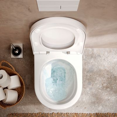 Miska WC z deską wolnoopadającą wisząca bez kołnierza biały połysk 60292450 Hansgrohe EluPura S