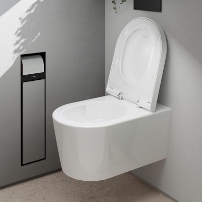 Miska WC wisząca bez kołnierza spłukiwanie wirowe biały 61114450 Hansgrohe EluPura S