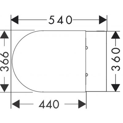 Zestaw miska + deska wolnoopadająca wisząca bez kołnierza biały 61119450 Hansgrohe EluPura S