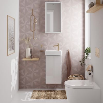 Zestaw miska + deska wolnoopadająca wisząca bez kołnierza biały 62021450 Hansgrohe EluPura S
