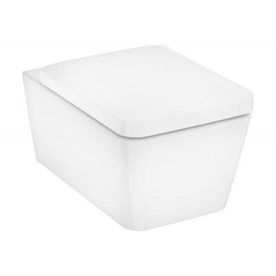 Zestaw miska + deska wolnoopadająca wisząca bez kołnierza biały 62023450 Hansgrohe EluPura Q