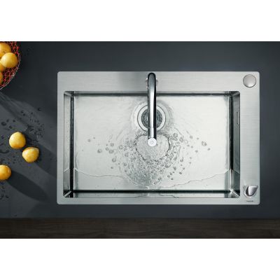 Zlewozmywak stalowy 76x50 cm 43302800 Hansgrohe S 71