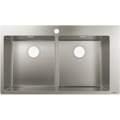 Zlewozmywak stalowy 86.5x50 cm 43303800 Hansgrohe S 71