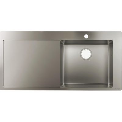 Zlewozmywak stalowy 104.5x51 cm 43306800 Hansgrohe S 71