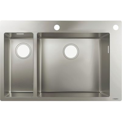 Zlewozmywak stalowy 75.5x50 cm 43310800 Hansgrohe ShowerTablet