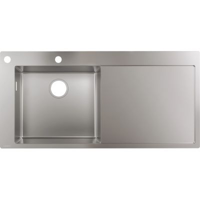 Zlewozmywak stalowy 104.5x51 cm 43332800 Hansgrohe S 71