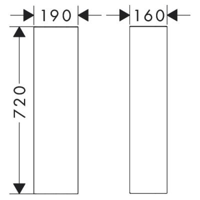 Postument biały 60176450 Hansgrohe Xanuia Q