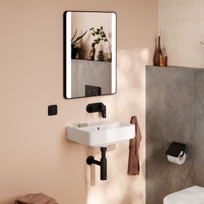 Umywalka 45x34 cm prostokątna ścienna biała 60229450 Hansgrohe Xanuia Q