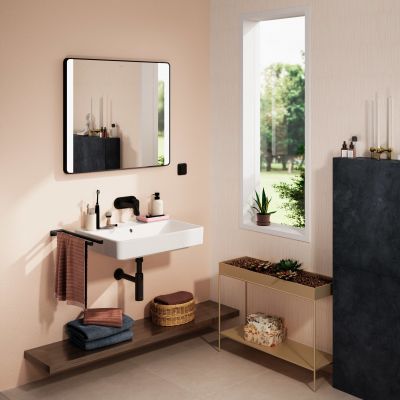 Umywalka 65x48 cm prostokątna ścienna biała 60245450 Hansgrohe Xanuia Q